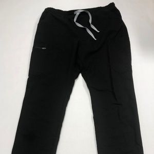 Figs black technical collection scrub pants